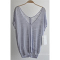 Ladies V Neck Sleeveless Knit Cardigan with Button